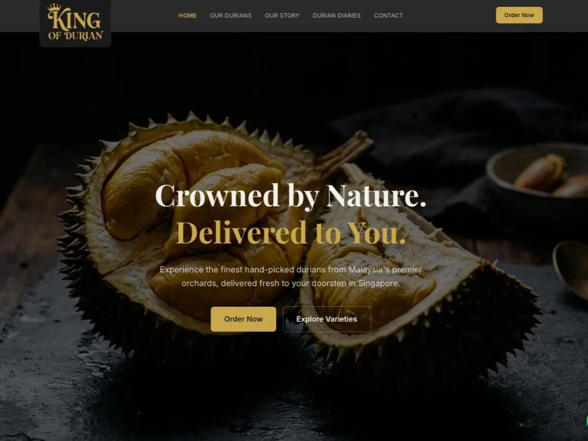 Screenshot of King of Durian